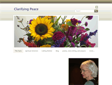 Tablet Screenshot of clarifyingpeace.com